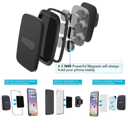 Smartphone Magnethalter 3M für Tisch Glas Audi BMW Ford Seat Skoda VW Toyota - Bild 7 von 10