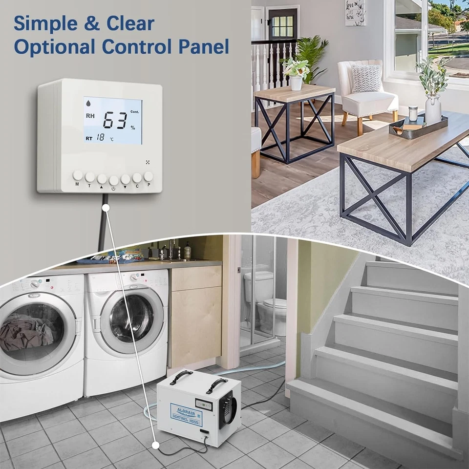 Deshumidificador de espacio sobre rastreo ALORAIR Sentinel HD55S 120 PPD sótano garaje 1300 cuadrados Foto 3 de 4