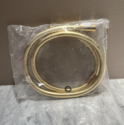 AXOR STARCK Techniflex Hose with Cylindrical Nut, 49'' Polished Gold Optic