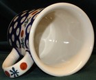Vintage Ceramica Bona Boleslawiec Hand Made Dragonfly Ceramic Mug Poland Signed — photo 7