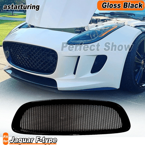 Fit For Jaguar F-type 2013-2016 Gloss Black Front Bar Bumper Grill Grilles Frame - Bild 1 von 6