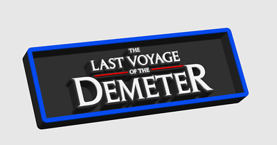 Die letzte Reise der Demeter - 3D gedrucktes Film Logo Schild/Plakette