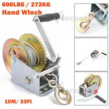 Seilwinde Handwinde Bootswinde 600Lbs Handseilwinde Winde Anhänger 10m Stahlseil
