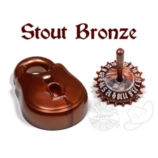 Polyhero Rogue d20 Lock and Pick Set | Stout Bronze