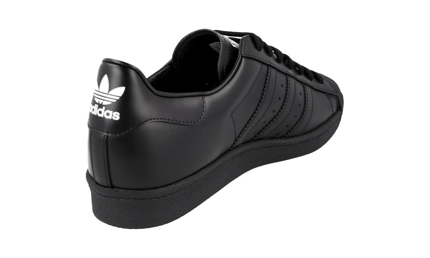 PRADA FOR ADIDAS SUPERSTAR SNEAKERS SHOES 2EG321 BLACK LEATHER NEW image 5