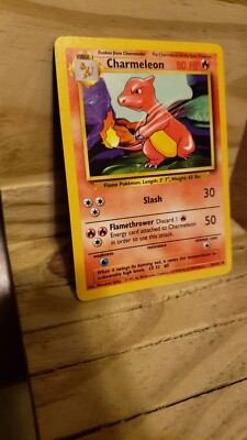 Uncommon Stage Pokemon Charmeleon Card 24/102, 1995