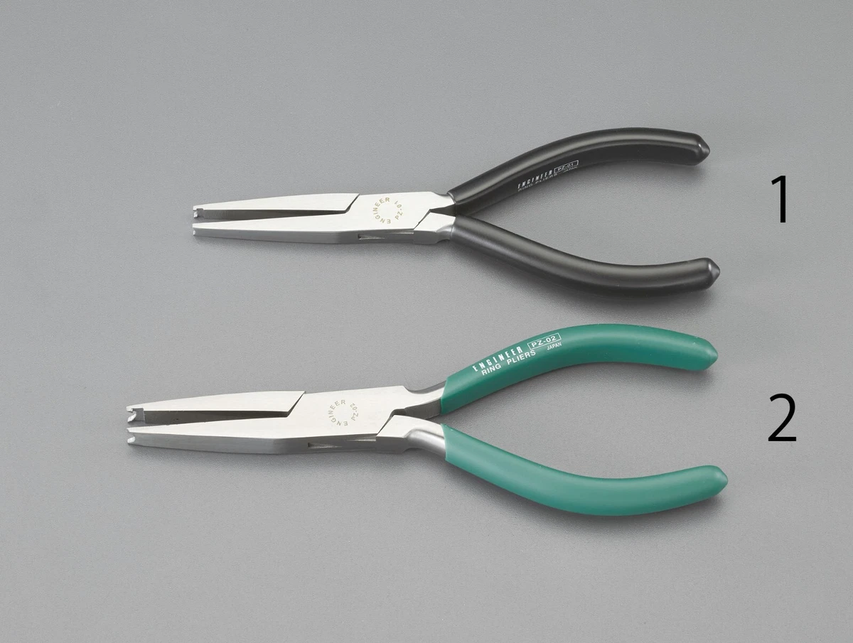ENGINEER E Ring Pliers PZ 01 PZ 02 2 pc Set E Ring Size 3 9mm Made in Japan