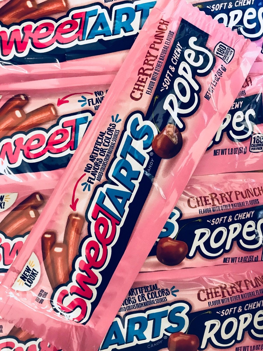 Soft & Chewy SweeTart Ropes Candy 24 CT Case - Formerly
