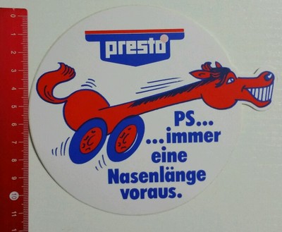 Aufkleber/Sticker: presto immer eine Nasenlänge voraus (14041663)