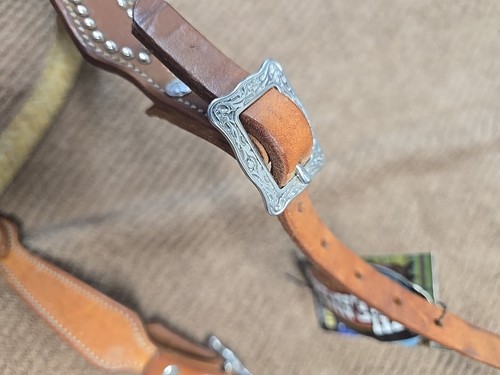 Surgical Steel Sliester Bit USA Braided Rawhide Nose Mechanical Hackamore - Picture 14 of 19