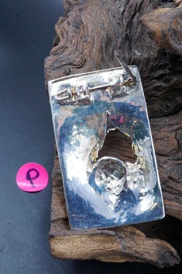 Broche Ancienne Du Créateur Sidney Carron - Finition Argenté - Accessoire Vintage