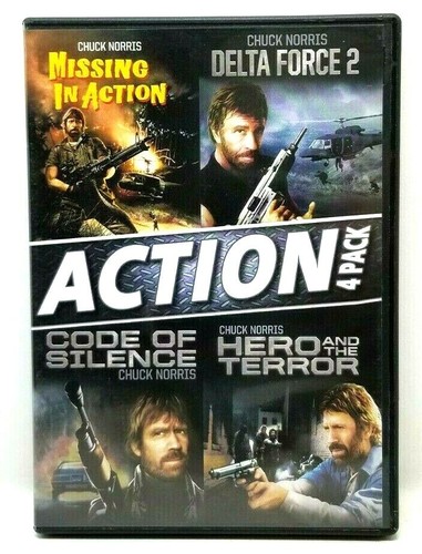Missing In Action / Delta Force 2 / Code Of Silence / Hero And The Terror (DVD) - Picture 2 of 3