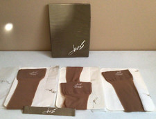 3 Pair Hanes Mayfair Nylon Heel Toe Stockings Pantyhose 10-11 Med 210