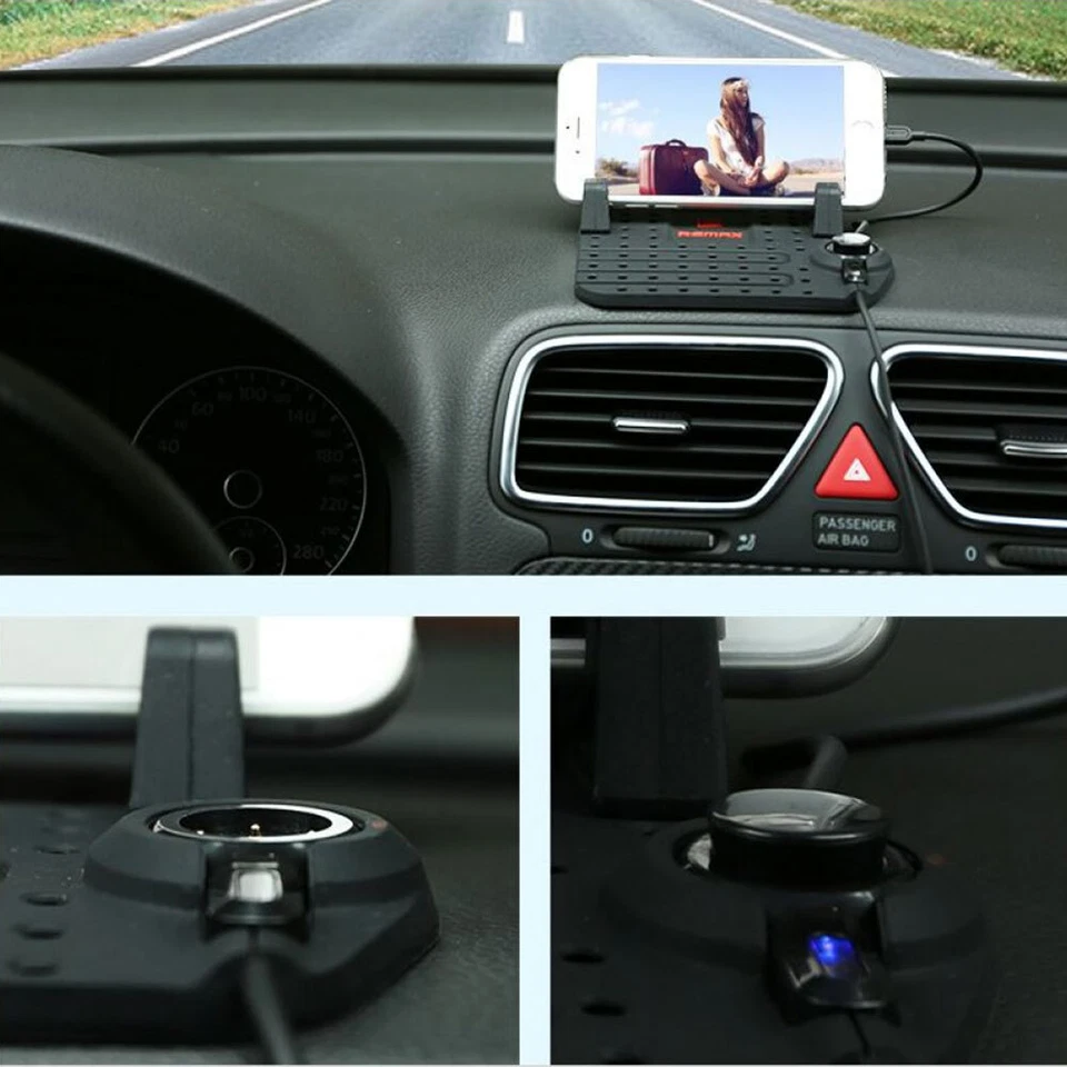 Remax Car Phone Holder Dock Mount Mobile Universal Stand Grip For iPhone Samsung - Image 4 of 4