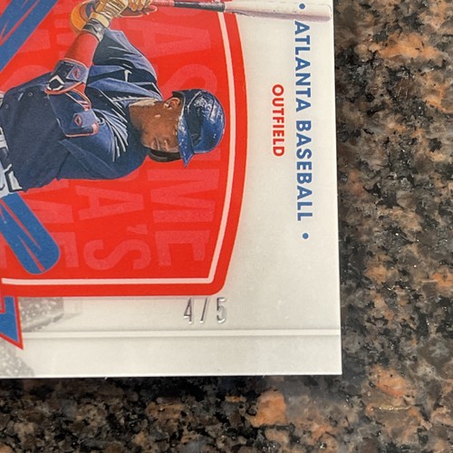 Ronald Acuna Jr 2021 Chronicles America's Pastime Emerald #d 4/5 Braves #83 - Picture 2 of 4