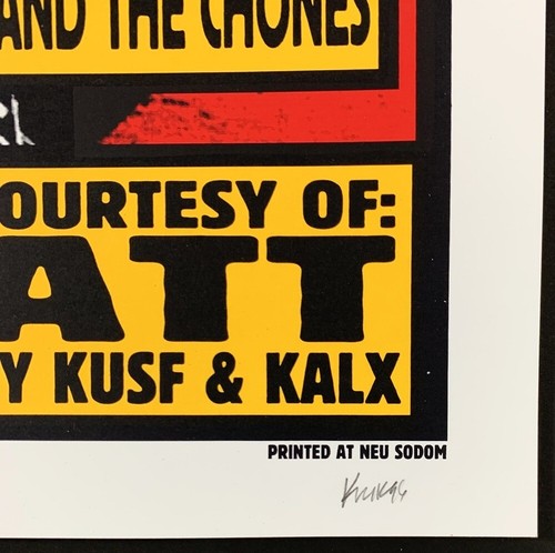 Rip Off Rumble! POSTER The Statics The Motards 1996 Silkscreen Signed Kozik Mint - Picture 2 of 2