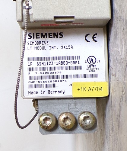 SIEMENS Simodrive 6SN1123-1AB00-0AA1 SIMODRIVE + 6SN1118-0DM21-0AA0 UsedTakeOut - Picture 2 of 11
