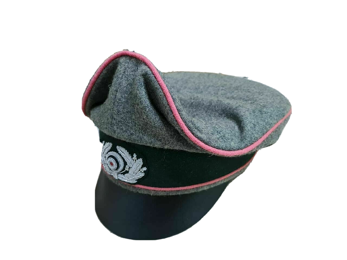 WW2 GERMAN HEER PANZER OFFICER CRUSHER CAP WOOL MADE WORLD WAR 2