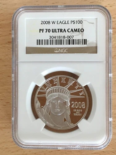 2008 W $100 Proof Platinum Eagle NGC PF70 1 oz PT Eq PR70 - SALE!