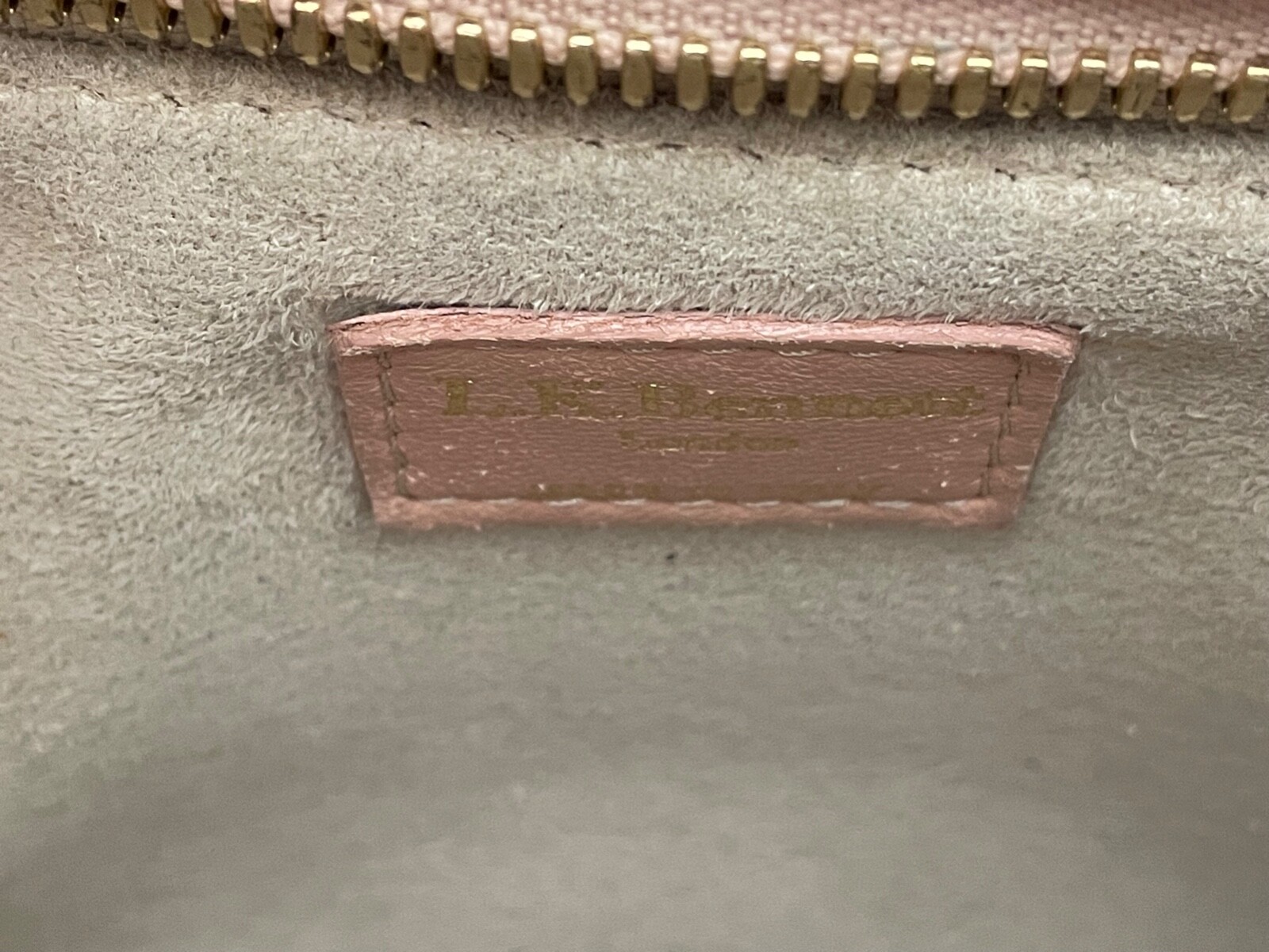 LK BENNETT LIGHT PINK LEATHER TOTE BAG image 8