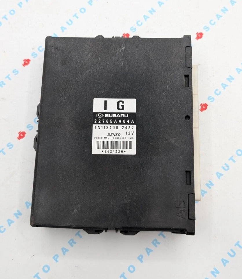 Subaru Outback DENSO TN112400-2432 2010 ECU 22765AA04A usado Foto 2 de 3