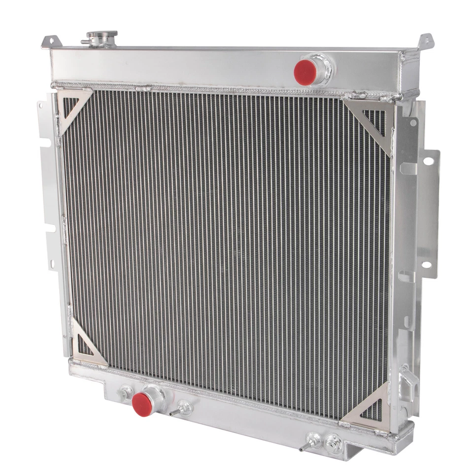 4 Row Aluminum Radiator For 83-1996 Ford F-150 F250 F350 6.9L 7.3L Powerstroke Foto 3 de 4