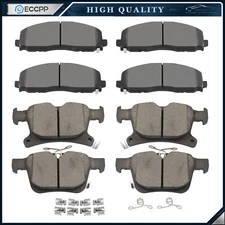 Front and Rear Ceramic Brake Pads Kit for Chrysler Voyager 2017-2023 Pacifica V6