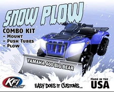 Yamaha 400 Big Bear - 2007-2012  KFI ATV 60" Snow Plow Combo Kit