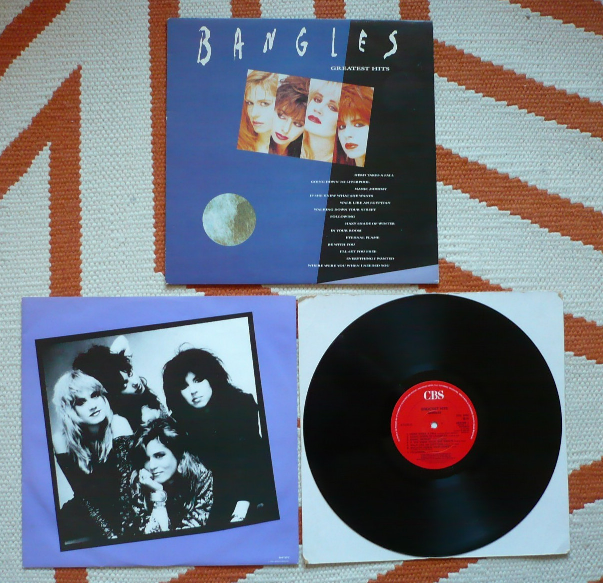 The Bangles Greatest Hits Vinyl UK 1990 CBS 1st Press A1/B1 LP Eternal Flame EXC