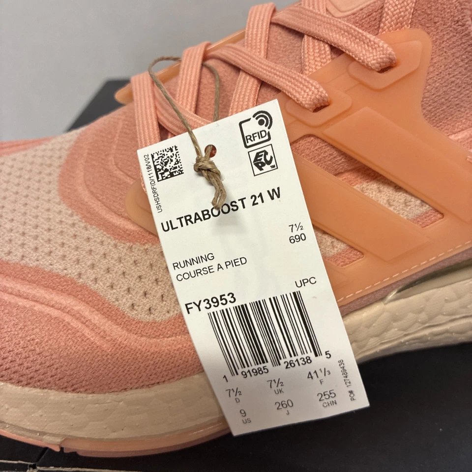 Adidas Ultraboost 21 Running Walking Shoes Women’s Size 9 - Image 2 of 4