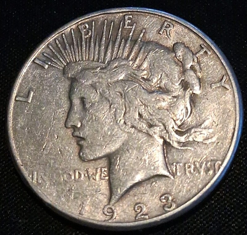 1923-S Peace Silver Dollar 90% Silver San Francisco Mint 