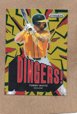 tommy white oakland athletics prizm 2025 060/199 red prizm refractor dingers