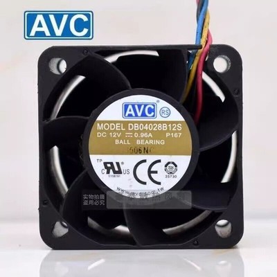 1 Pc. New DB04028B12S 4028 DC12V 0.96A 4CM 4-Wire Server Cooling Fan #nm