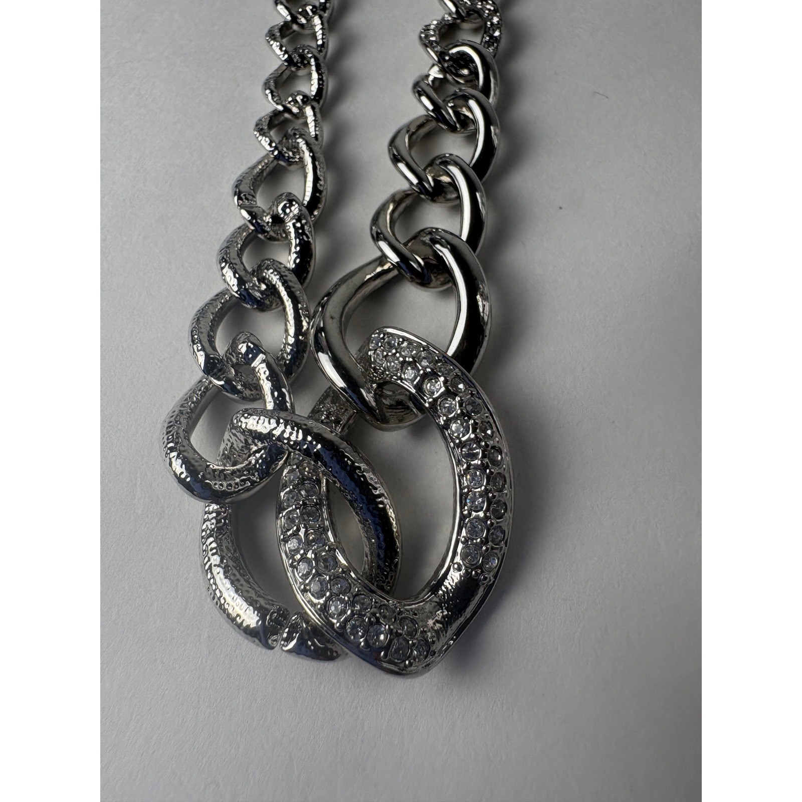 Melania Silver Chunky Chain Statement Necklace In… - image 7