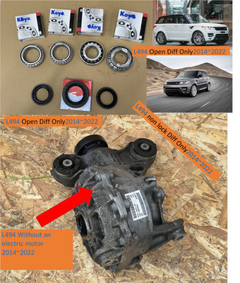LR039509 LR070150 LR124952 Rear Diff Bearing Kit for L494 Open no-LOCK us
