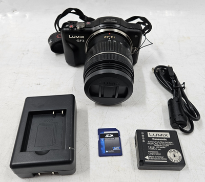 Panasonic Lumix DMC-GF3 Digital Camera w/ 14-42mm Lens Bundle