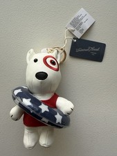 Target Bullseye Dog Patriotic Beach Summer Bag Charm Universal Thread pls read