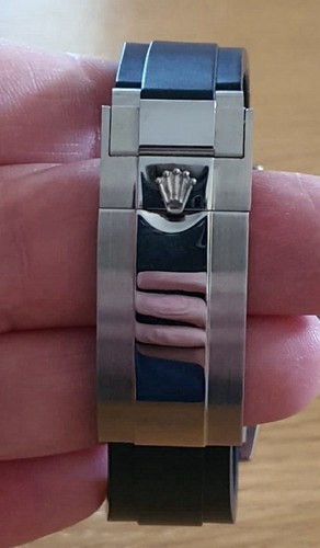 Cinturino in Gomma per ROLEX - Nero 20mm con Chiusura - Mod. OYSTERFLEX / RUBBER - Foto 13 di 17