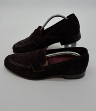 Loake Loafer Shoes Mens UK 9 Brown Camden Sli...