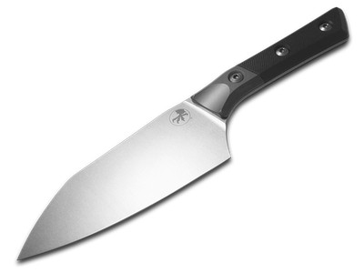 Microtech Knives 3200B-10BK Black G10 M390MK Steel Large Santoku Kitchen Knife