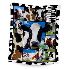 Cow Blankets and Throws, Cow Gifts for Women Girls, Soft Fluffy 40"x50" Color-3