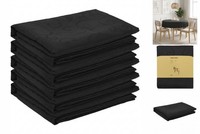 Tischdecke 5 Stk. Rund Dunkelgrau Ø 140 Cm Jacquard-Optik