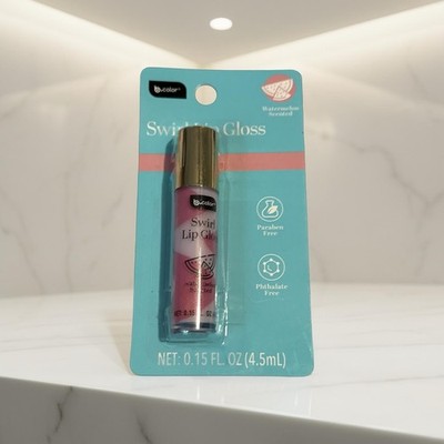 b.color Swirl Lip Gloss Watermelon Scented Paraben & Phthalate Free 0.15 fl oz