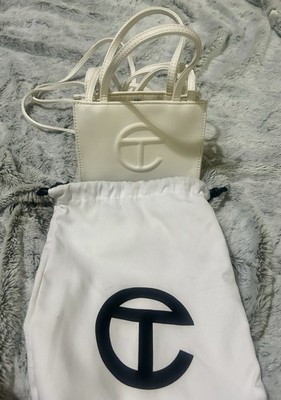 Telfar Off White Vegan Leather Crossbody Bag