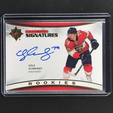 2021-22 Ultimate Collection COLE SCHWINDT Ultimate Signatures Rookie Auto #SC