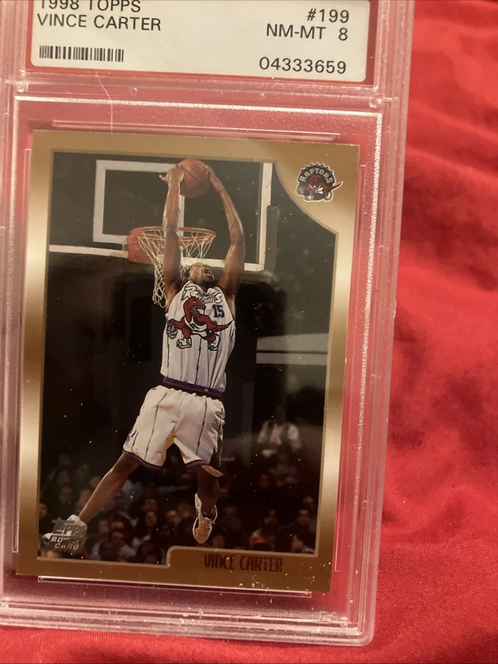 1998 Topps Vince Carter psa 8 - Image 2 of 4