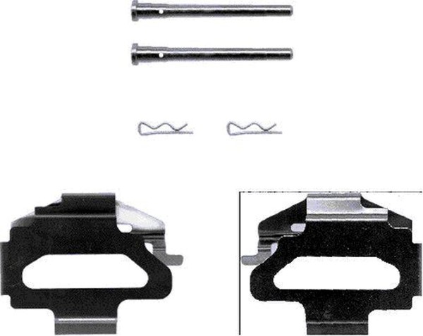 Hella Pagid ZubehöRsatz Scheibenbremsbelag 8DZ 355 202-381 FüR Escort Ford 5 AAL-image