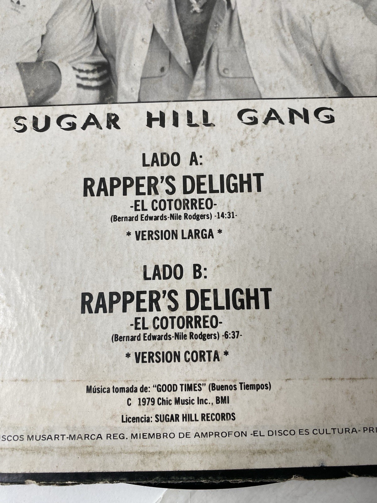 MADE MEXICO RAPPER'S DELIGHT SUGAR HILL GANG LP VINYL RECORD EL ...