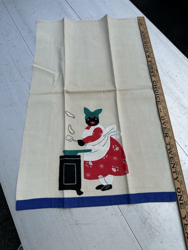Vintage Mid Century Americana Collectible Tea Towel 28 X 17 Unused