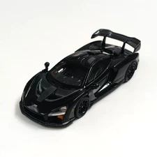 McLaren Senna 1:64 Scale Model - Sleek Black Supercar - Detailed Alloy Diecast